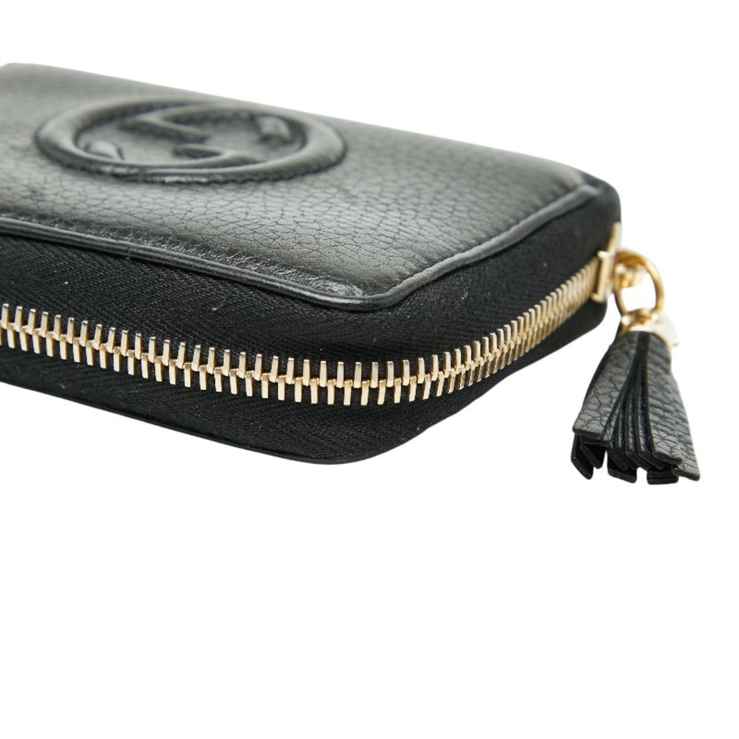 Gucci Black Leather Coin Purse/Coin Case ( )