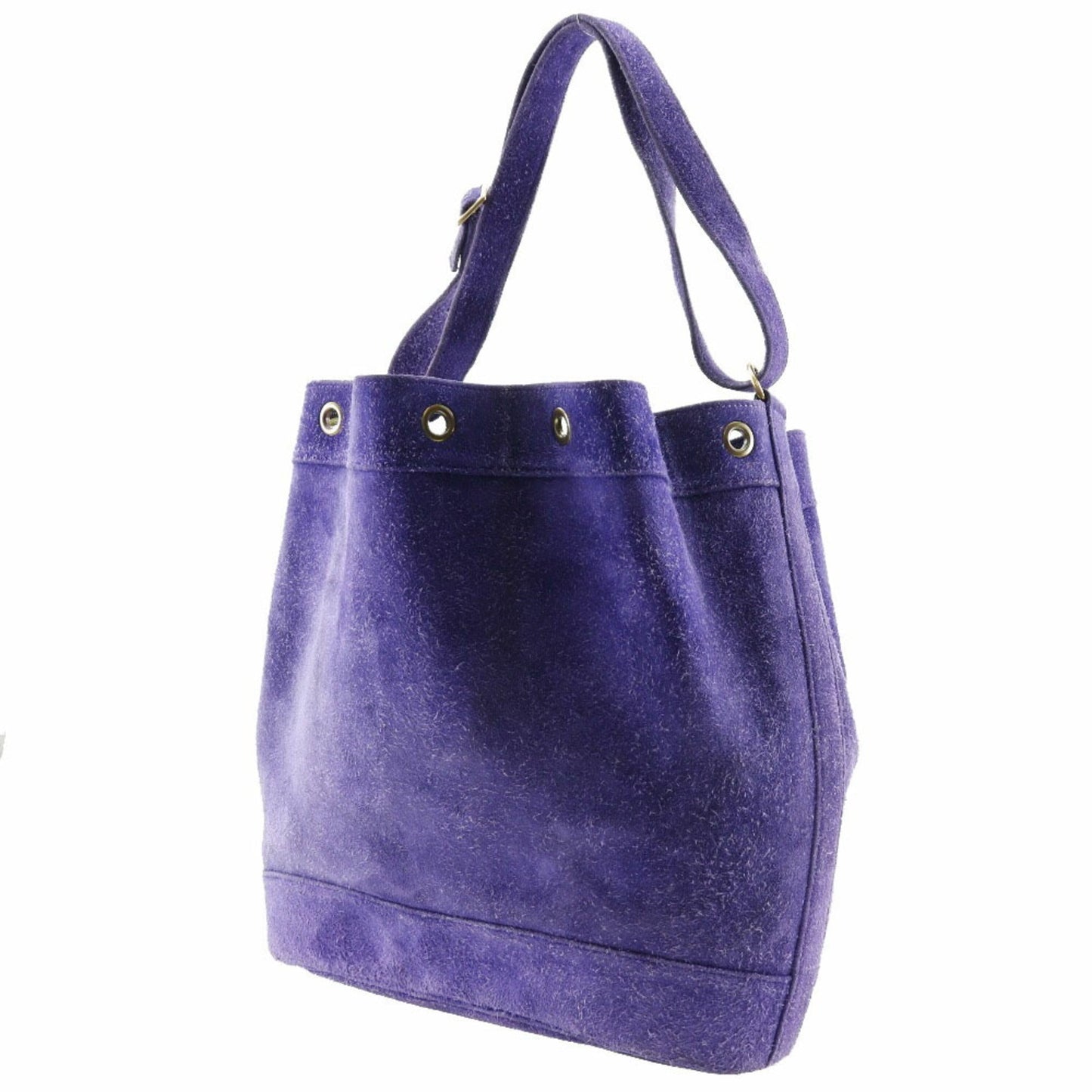 Hermes Purple Suede Shoulder Bag ( )