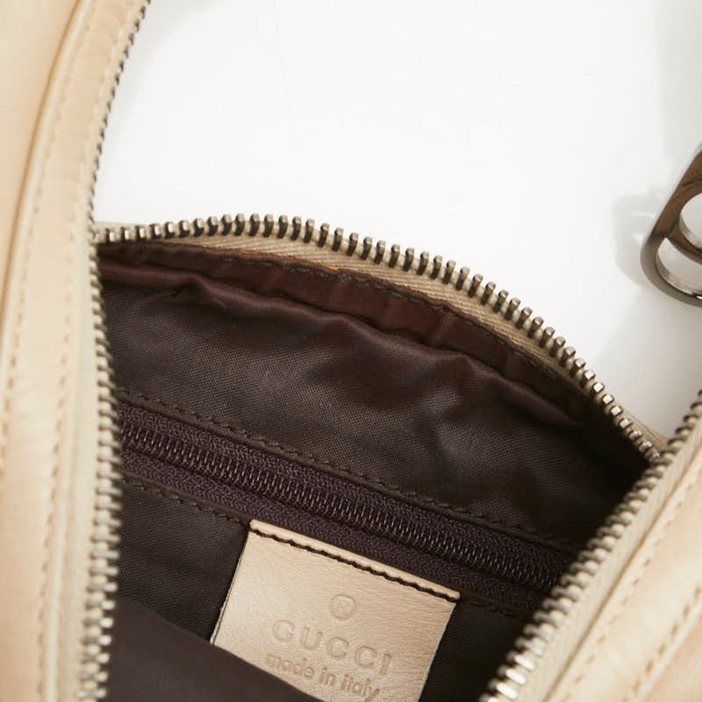 Gucci Beige Leather Shoulder Bag ( )