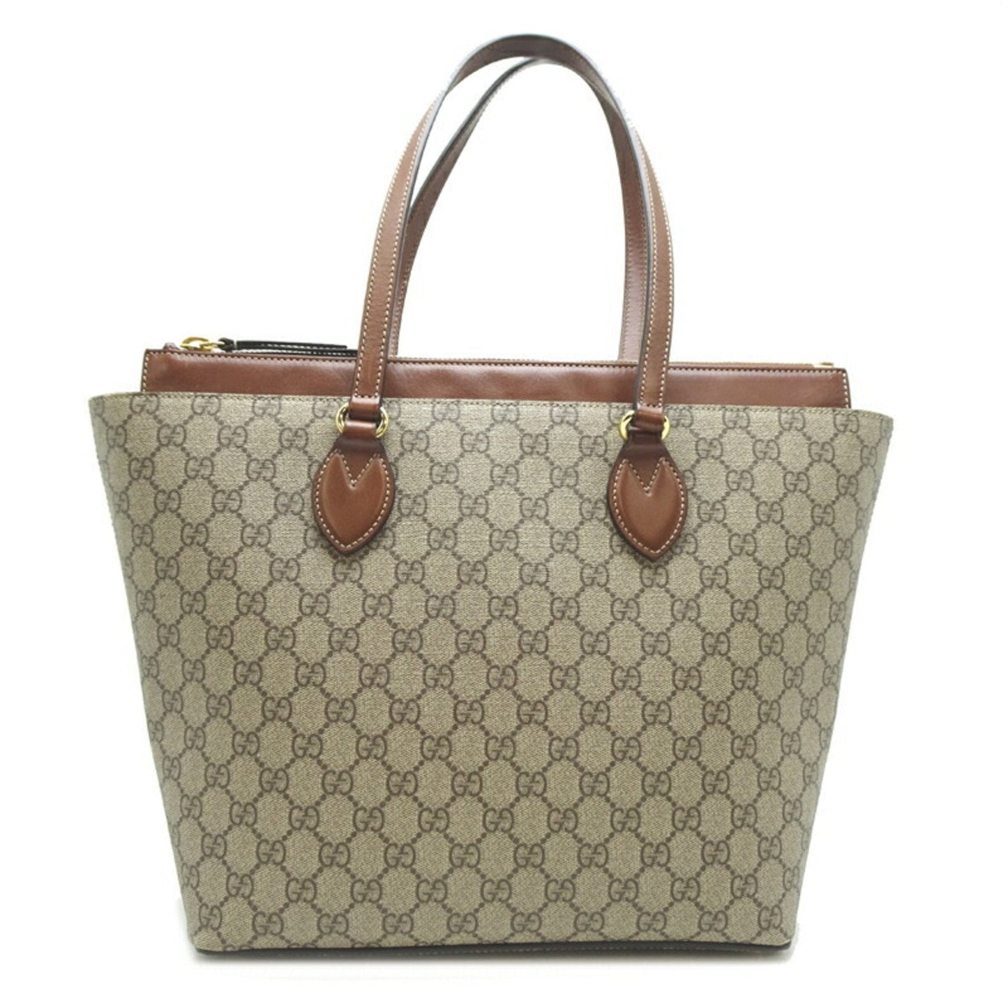 Gucci Beige Gg Supreme Shoulder Bag Tote Bag ( )