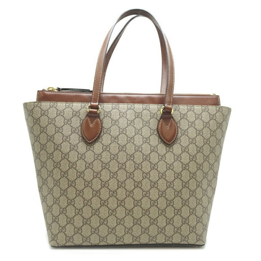 Gucci Beige Gg Supreme Shoulder Bag Tote Bag ( )