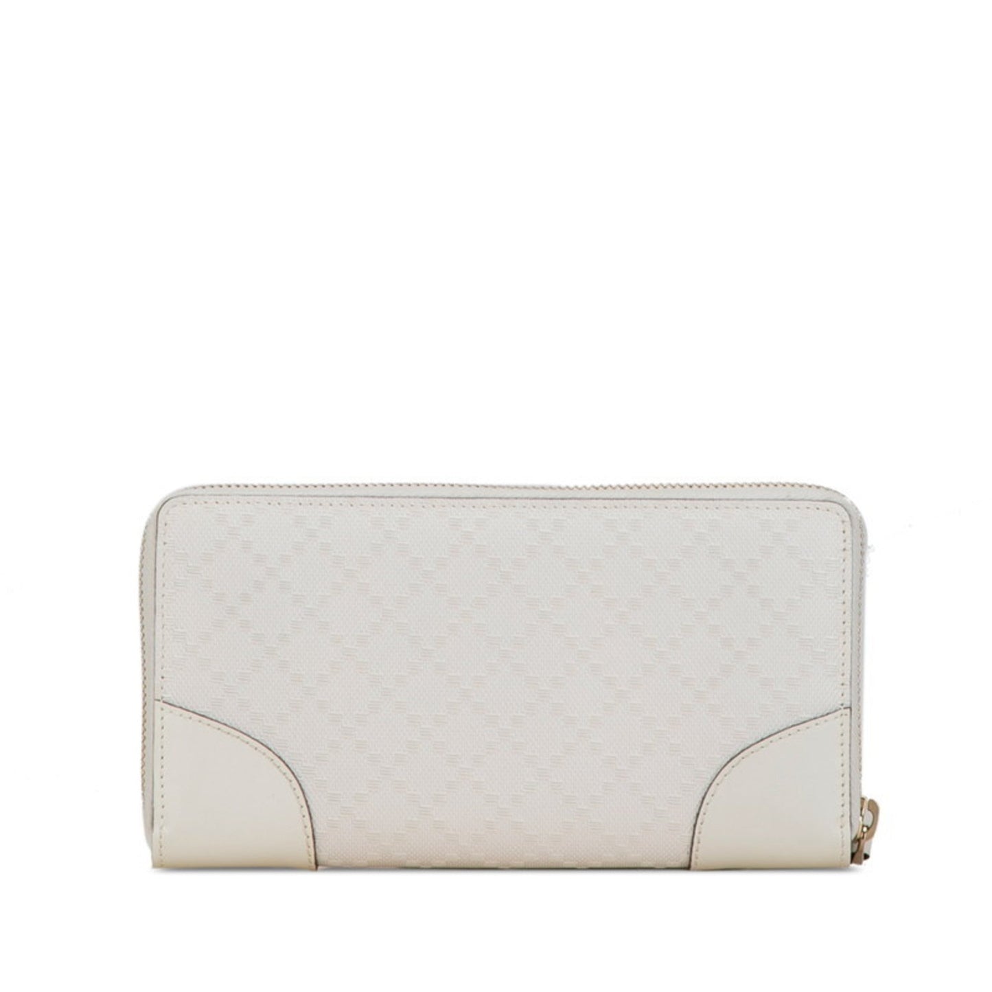 Gucci White Pvc Leather Long Wallet (Bi-Fold) ( )