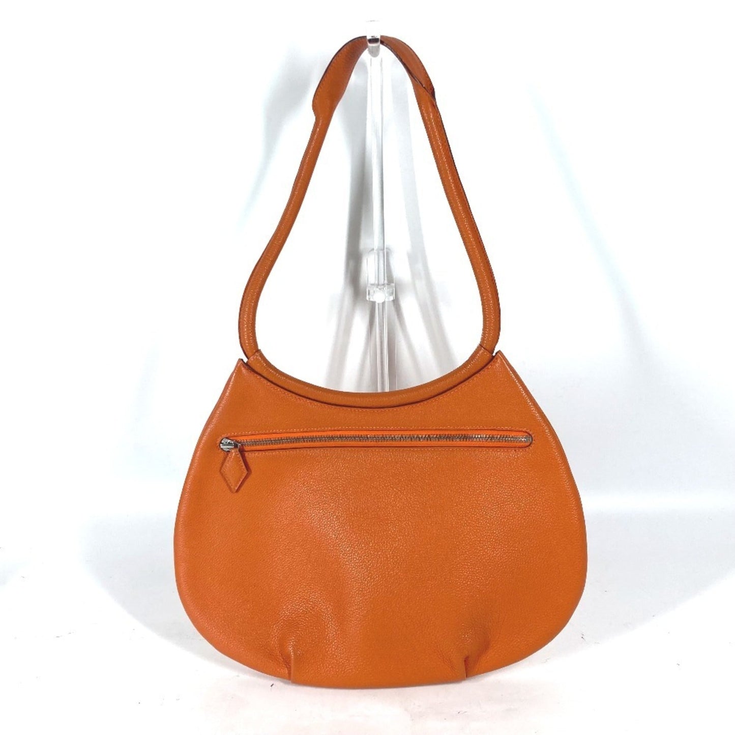 Hermes Orange Leather Shoulder Bag ( )