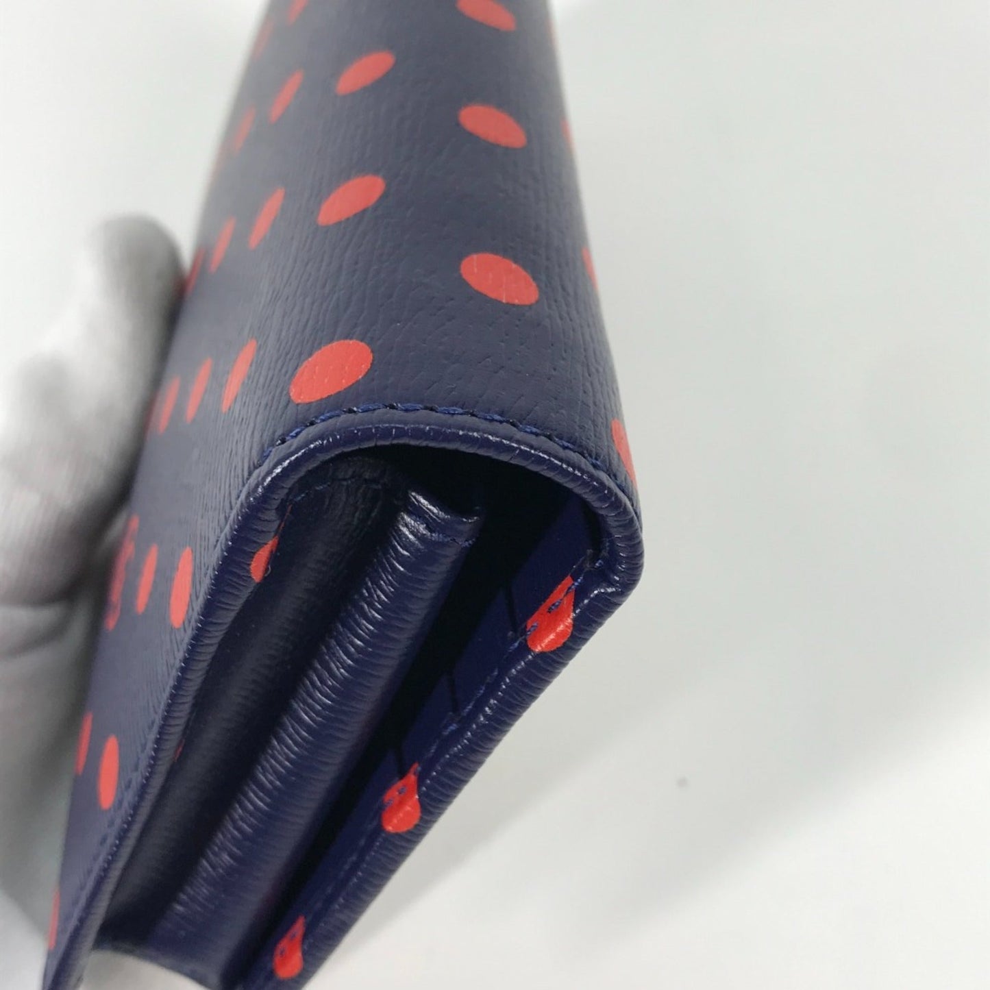 Gucci Navy Leather Long Wallet (Bi-Fold) ( )