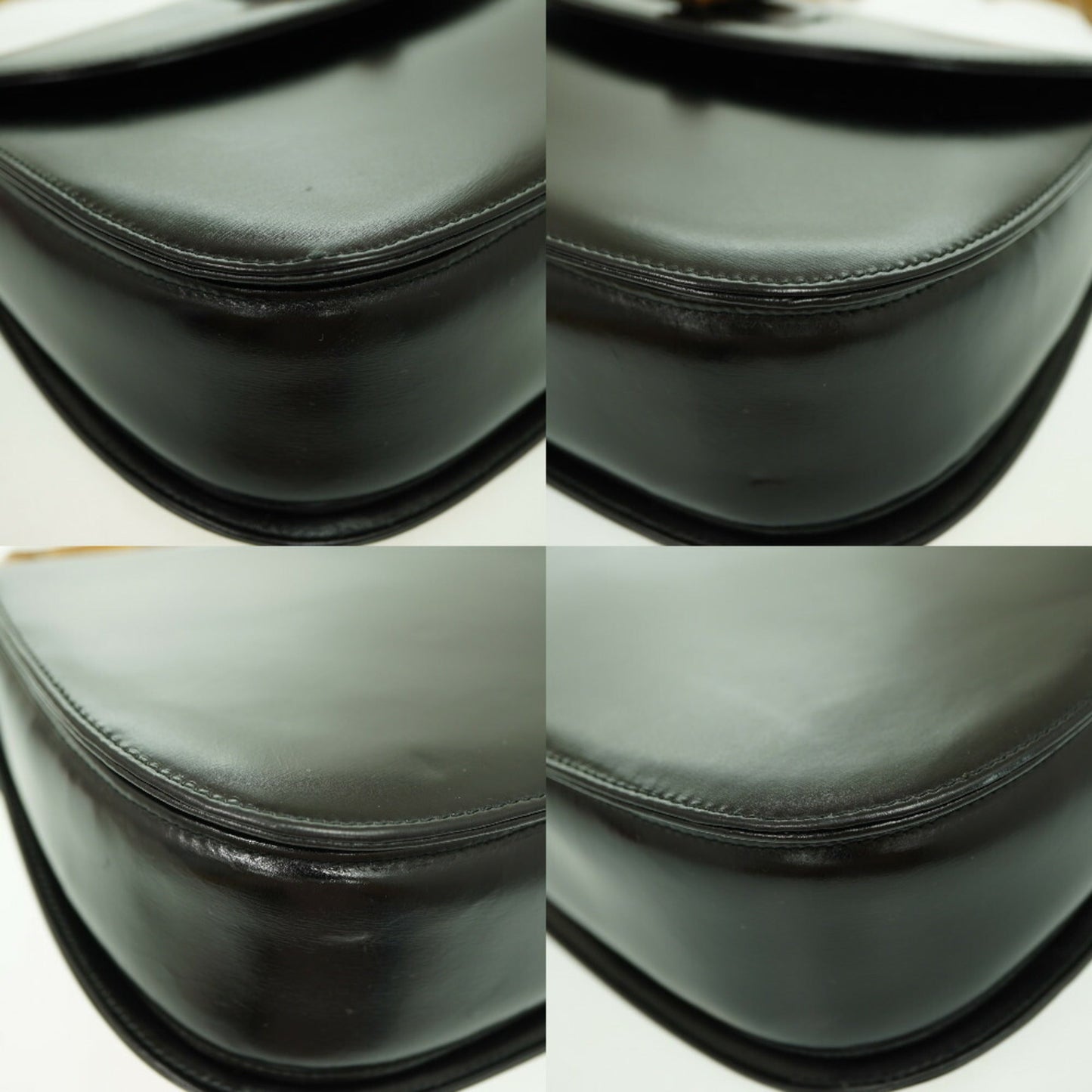 Gucci Black Leather Handbag ( )