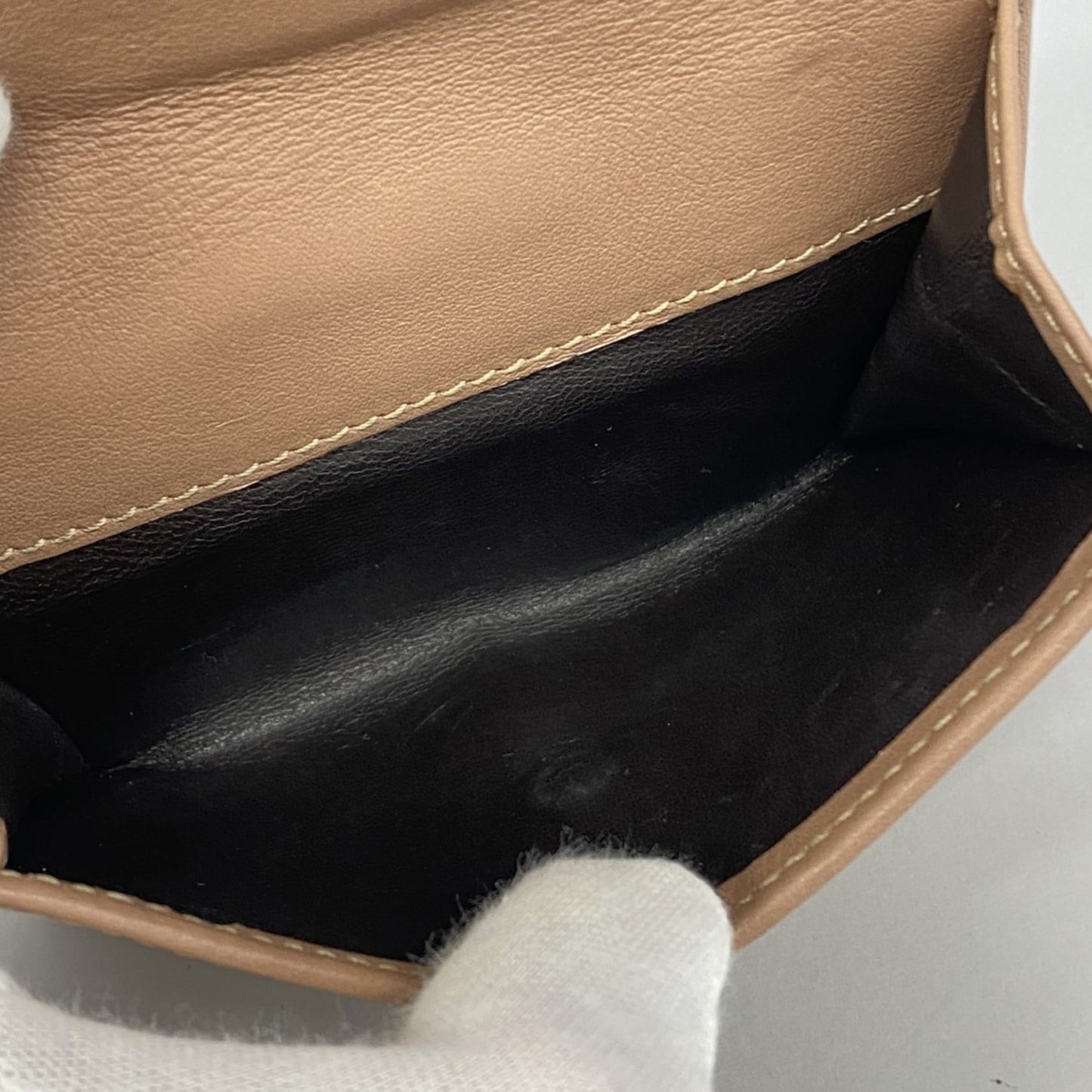 Gucci Beige Brown Pink Beige Canvas Wallet (Bi-Fold) ( )