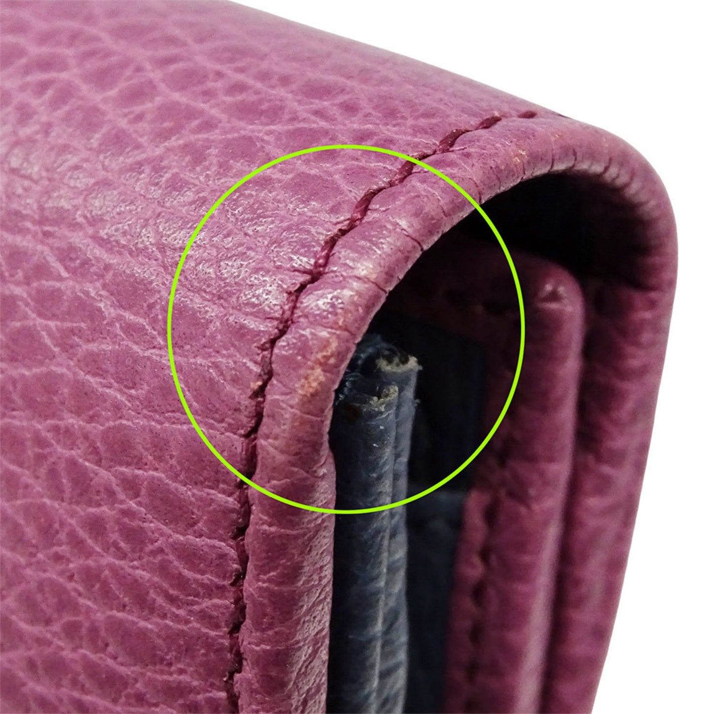 Gucci Purple Leather Long Wallet (Bi-Fold) ( )