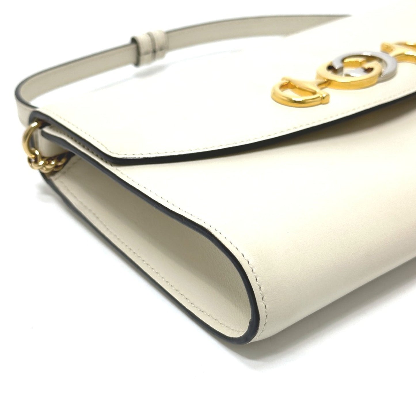Gucci White Leather Shoulder Bag ( )