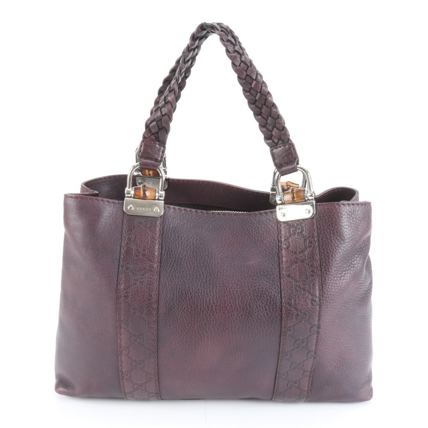 Gucci Purple Leather Tote Bag ( )