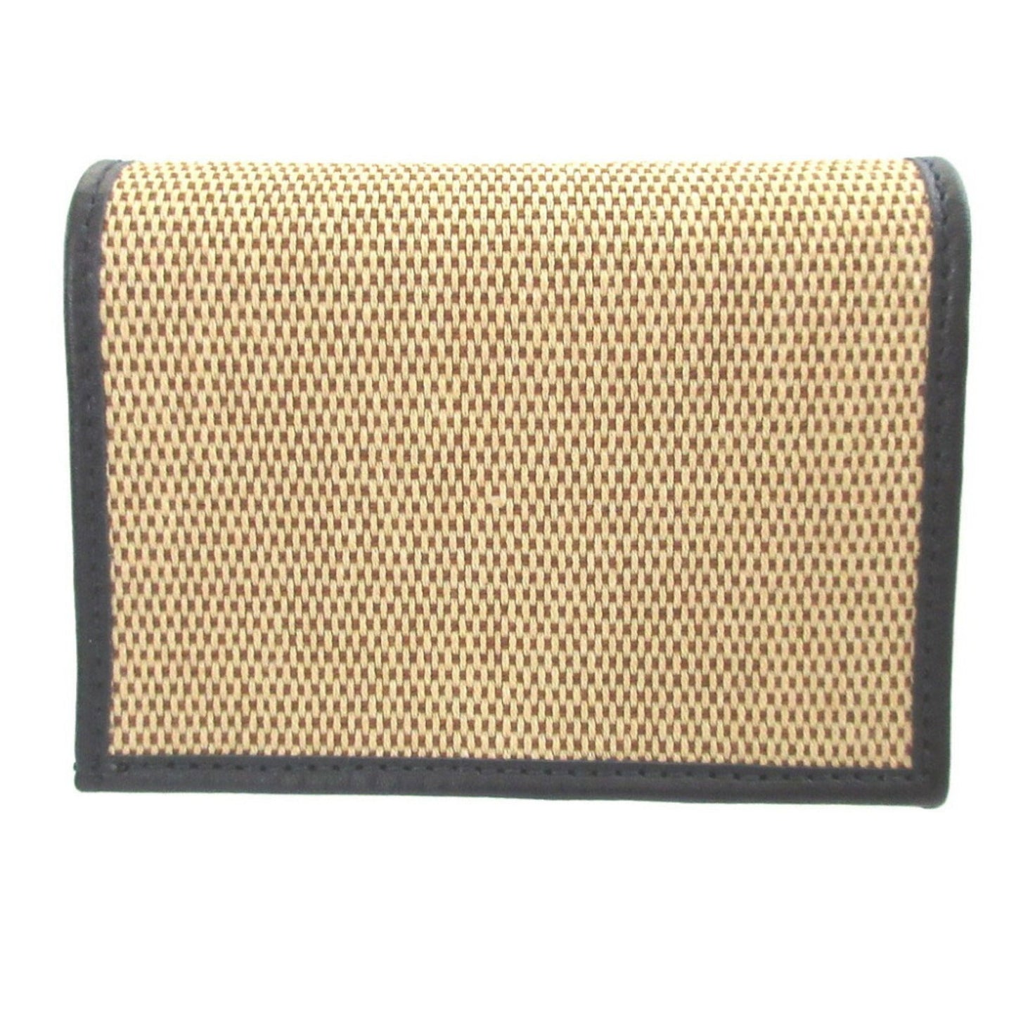 Gucci Beige Navy Canvas Leather Coin Purse/Coin Case ( )