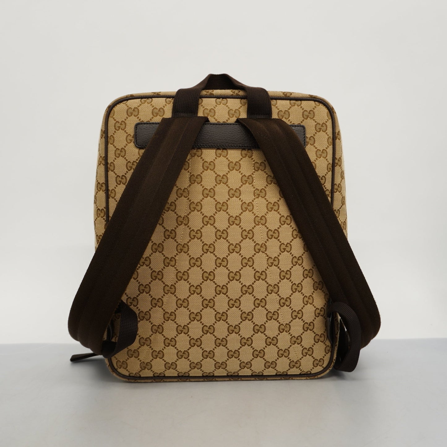 GUCCI Auth  GG Canvas Rucksack 003.1705.0030 Men,Women,Unisex GG Canvas Backpack