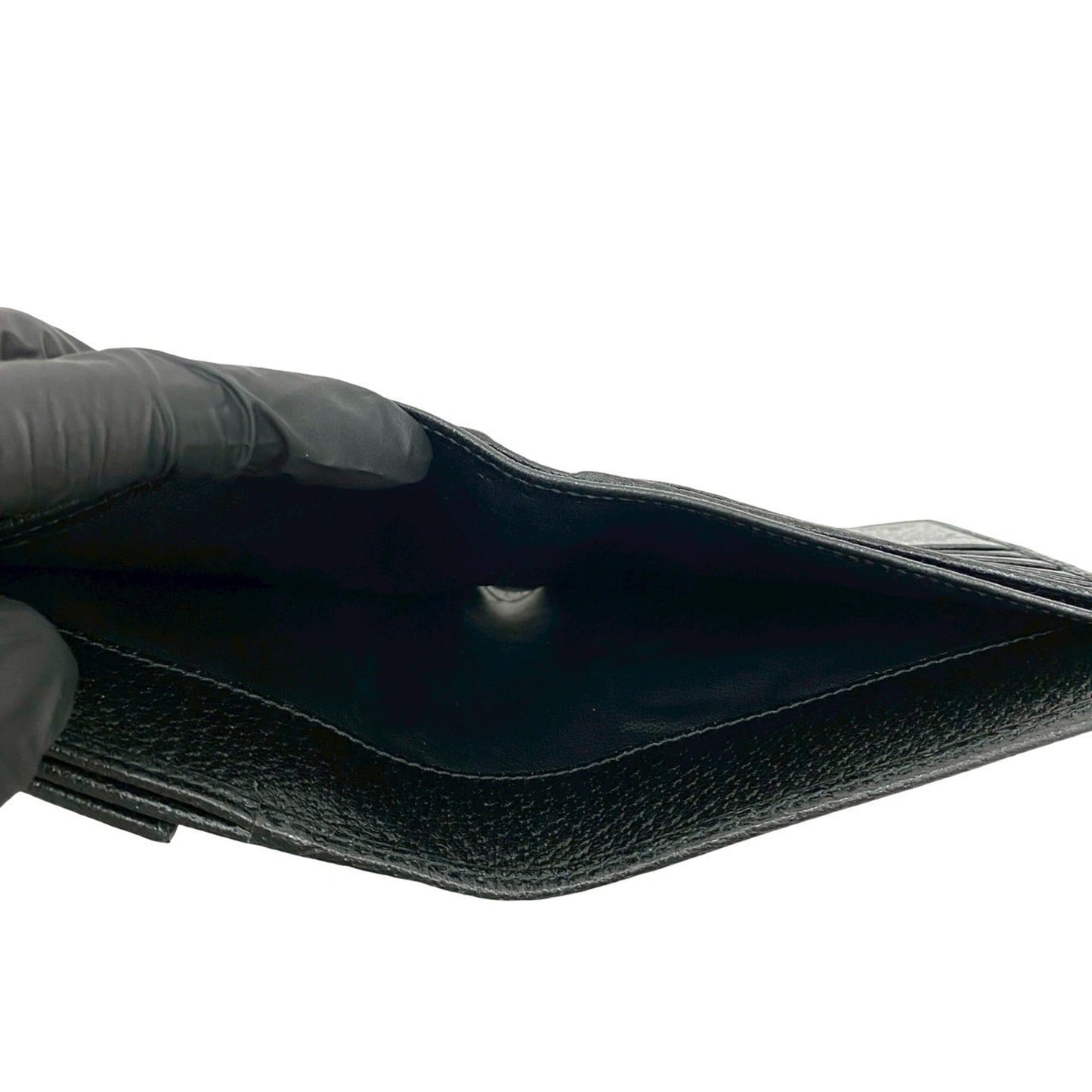 Gucci Black Canvas Leather Wallet (Bi-Fold) ( )