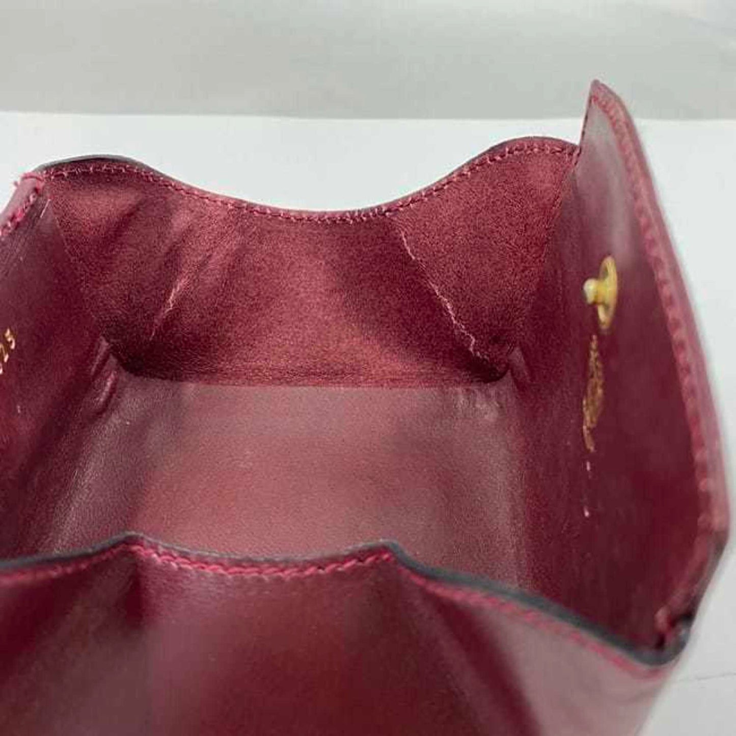 Gucci Bordeaux Leather Coin Purse/Coin Case ( )