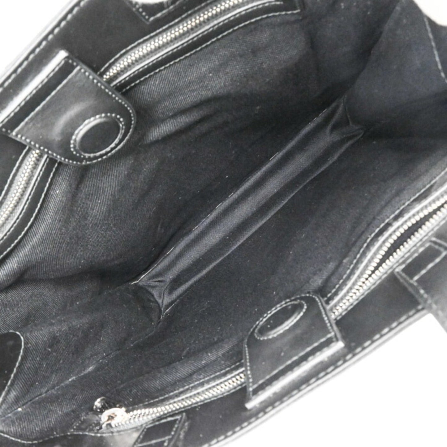 Gucci Black Gg Supreme Leather Shoulder Bag Tote Bag ( )