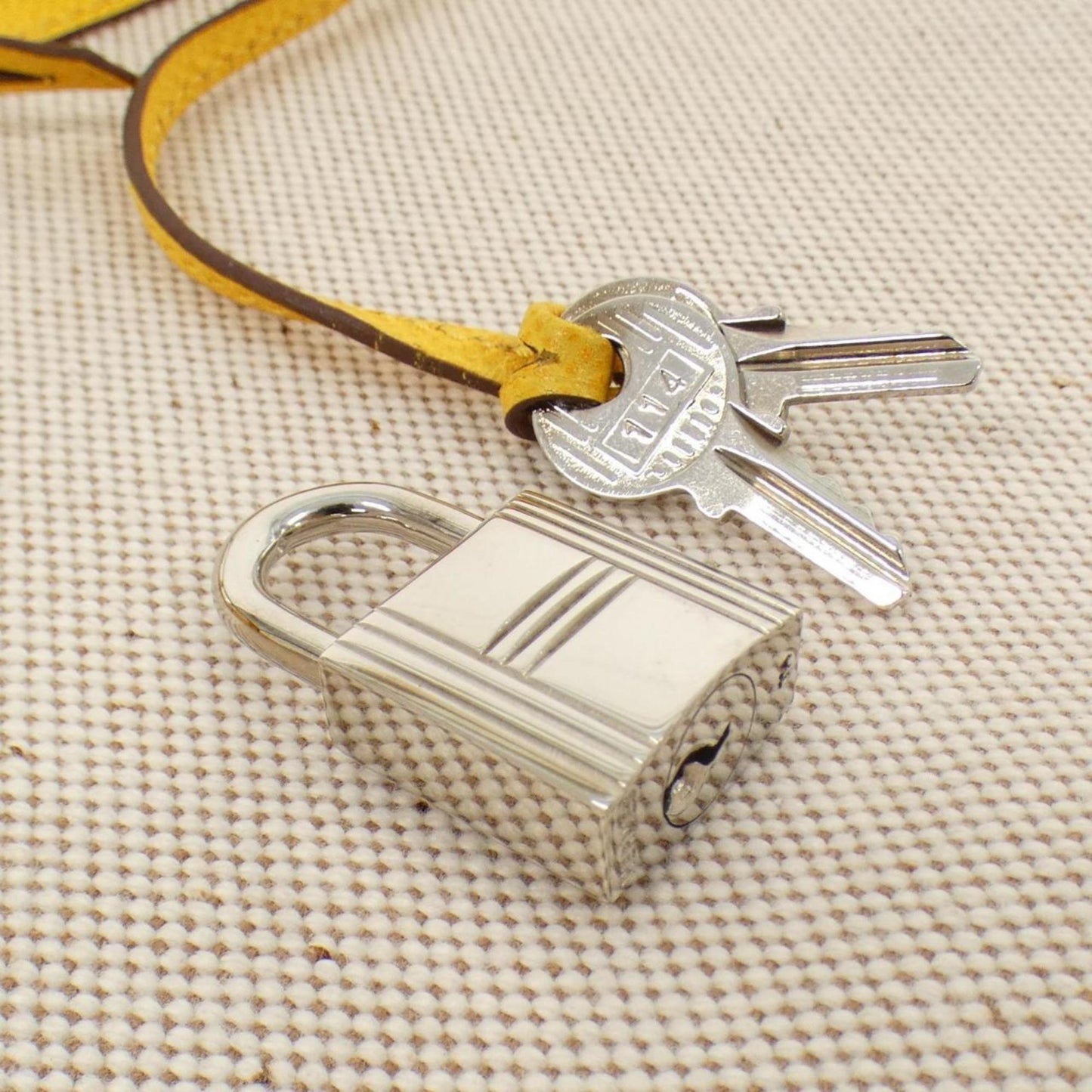 Hermes Jaune Toile H Epsom Leather Handbag ( )