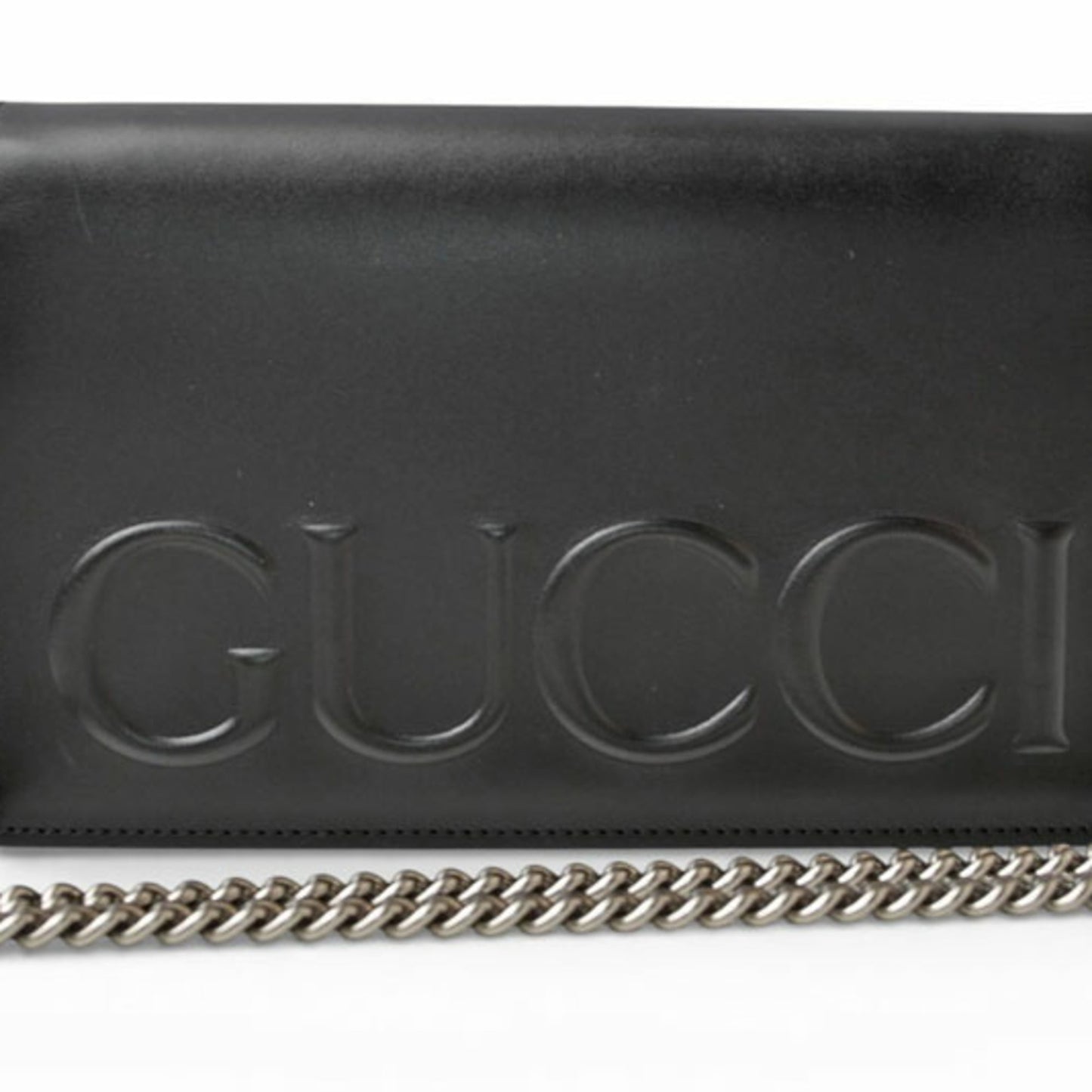Gucci Black Leather Clutch Bag Shoulder Bag ( )