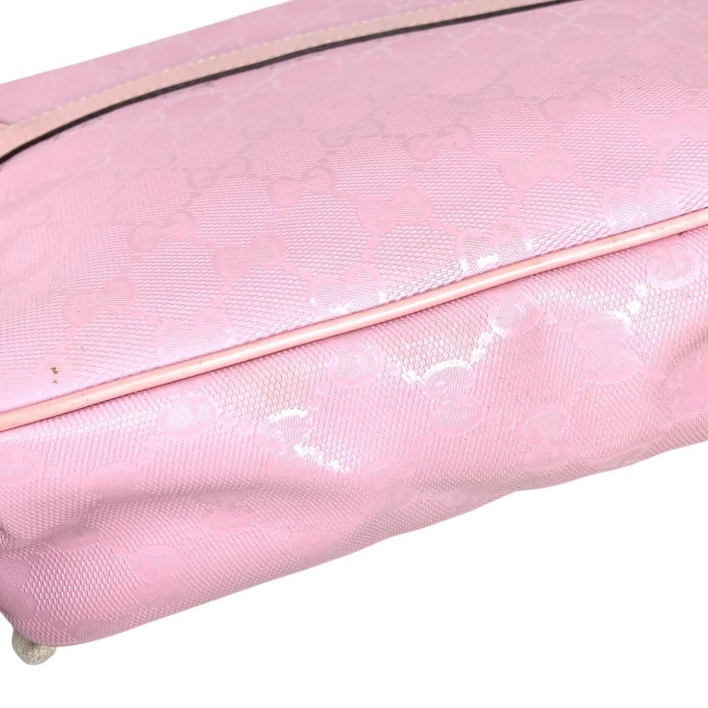 Gucci Gg ImprimÃ© Pink Gg ImprimÃ© Leather Messenger Bag Shoulder Bag ( )