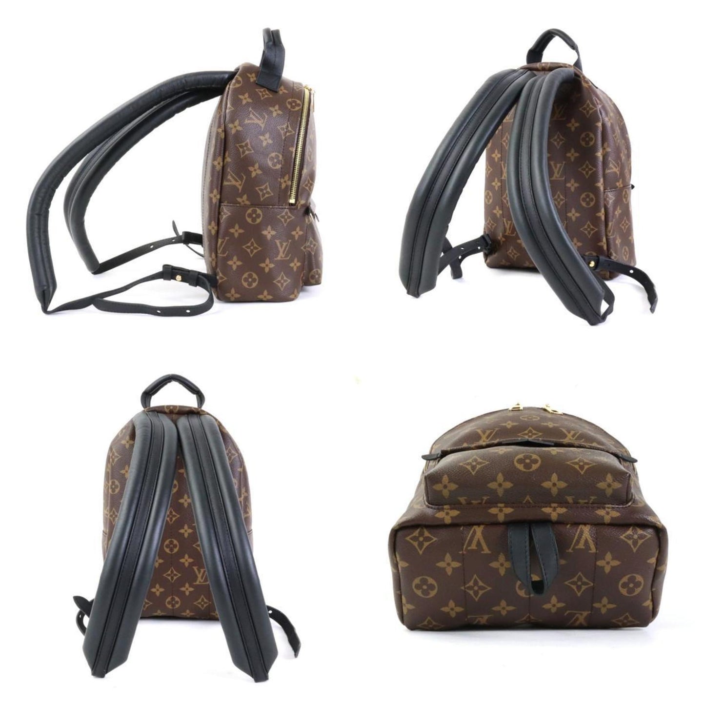 LOUIS VUITTON Backpack Monogram Palm Springs PM Canvas Brown Unisex M44871
