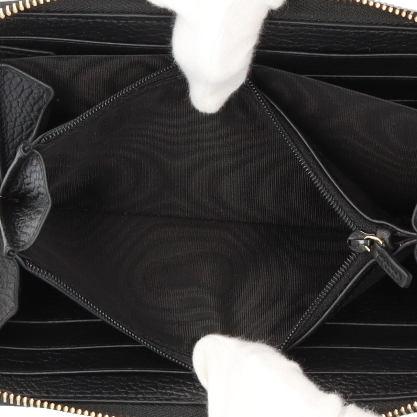 Gucci Black Leather Long Wallet (Bi-Fold) ( )