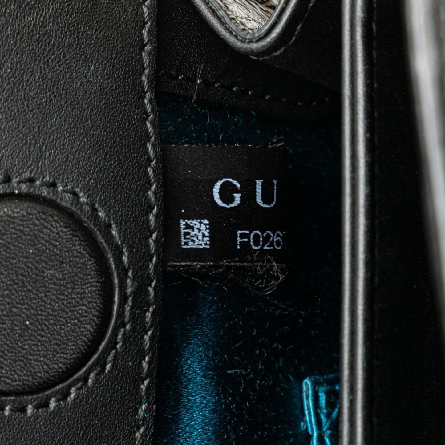 Gucci Black Red Color Leather Shoulder Bag ( )