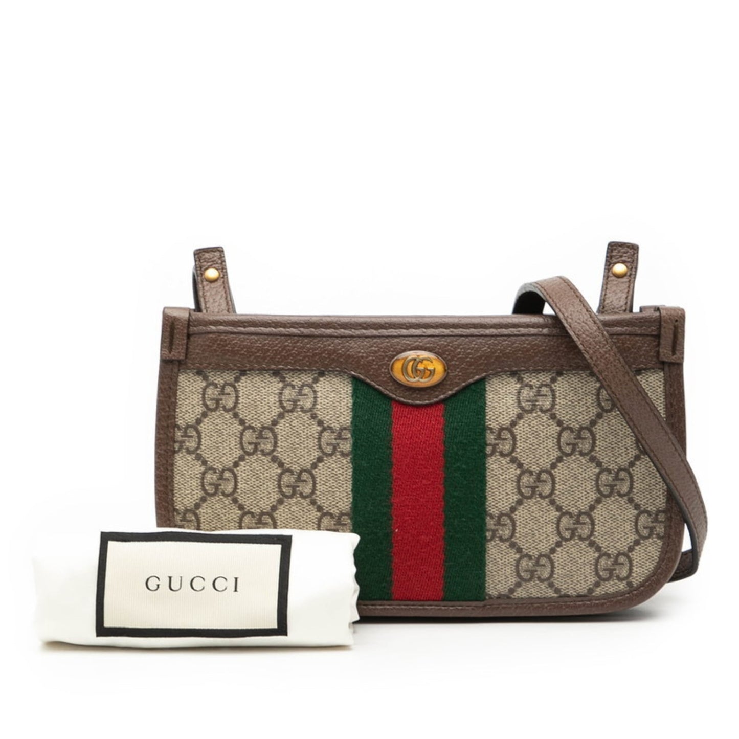 Gucci Ophidia Beige Multi-Color Pvc Leather Shoulder Bag ( )