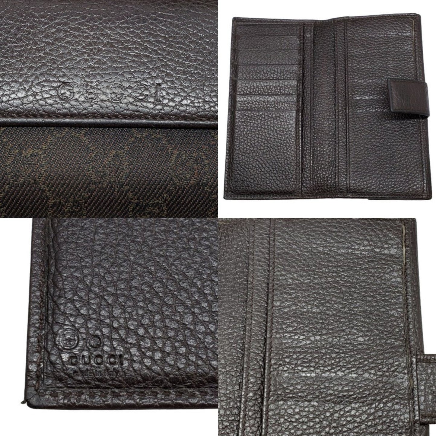 Gucci Brown Gg Canvas Long Wallet (Bi-Fold) ( )