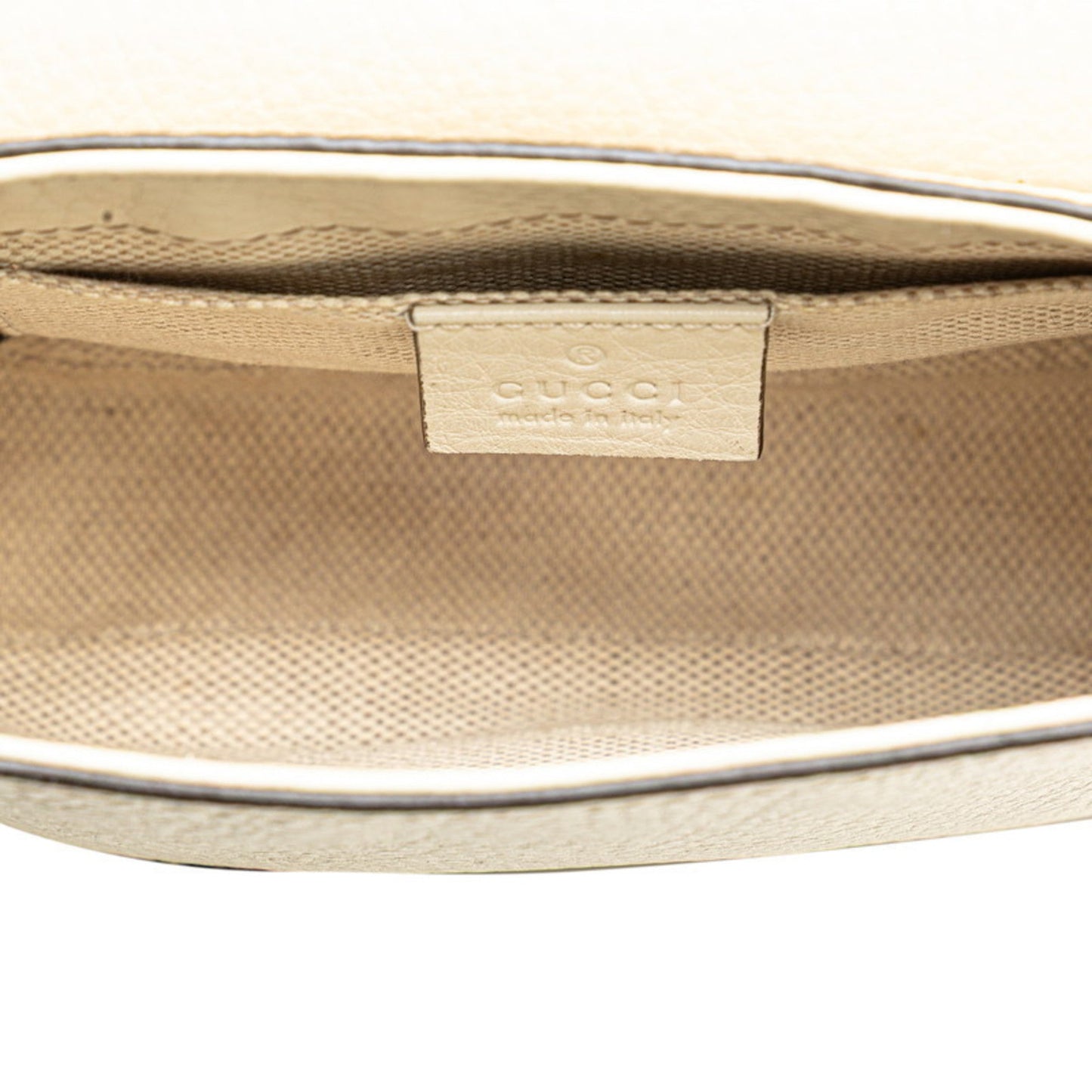 Gucci Soho Ivory White Leather Shoulder Bag ( )