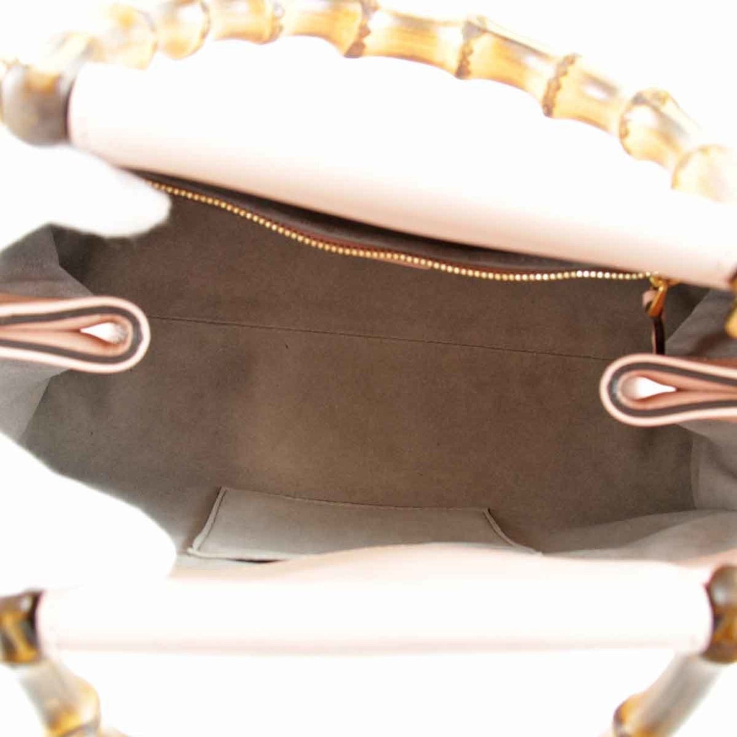 Gucci Bamboo Pink Leather Handbag ( )