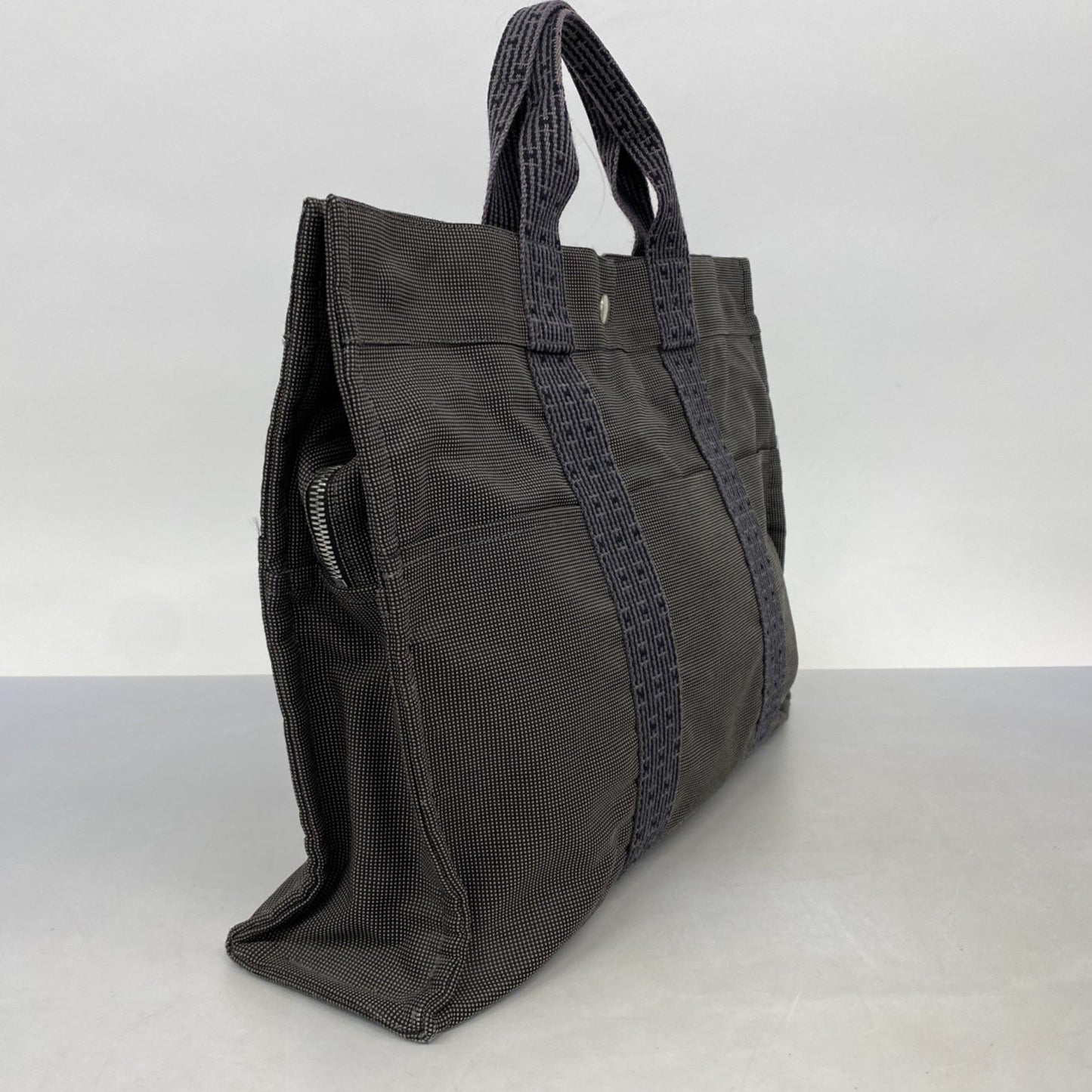 Hermes Gray Canvas Tote Bag ( )
