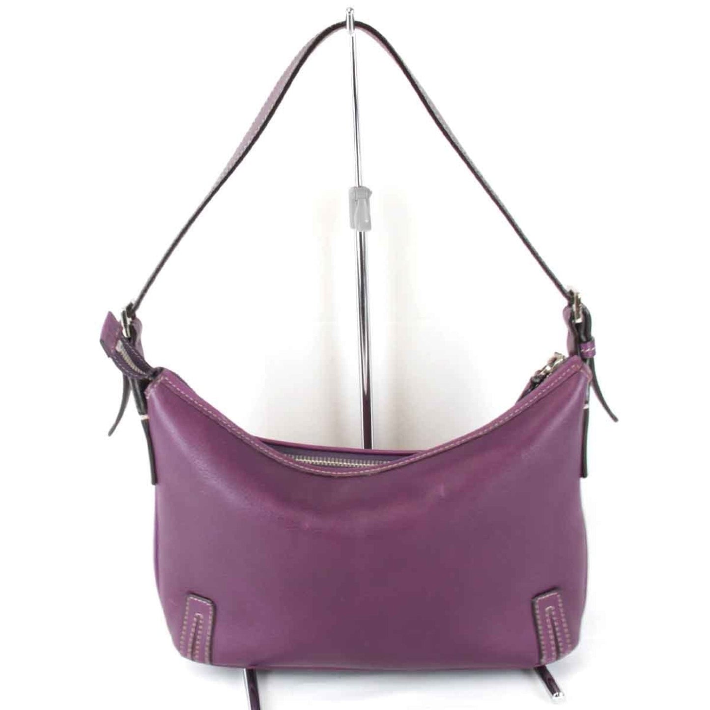Burberry Purple Leather Shoulder Bag ( )