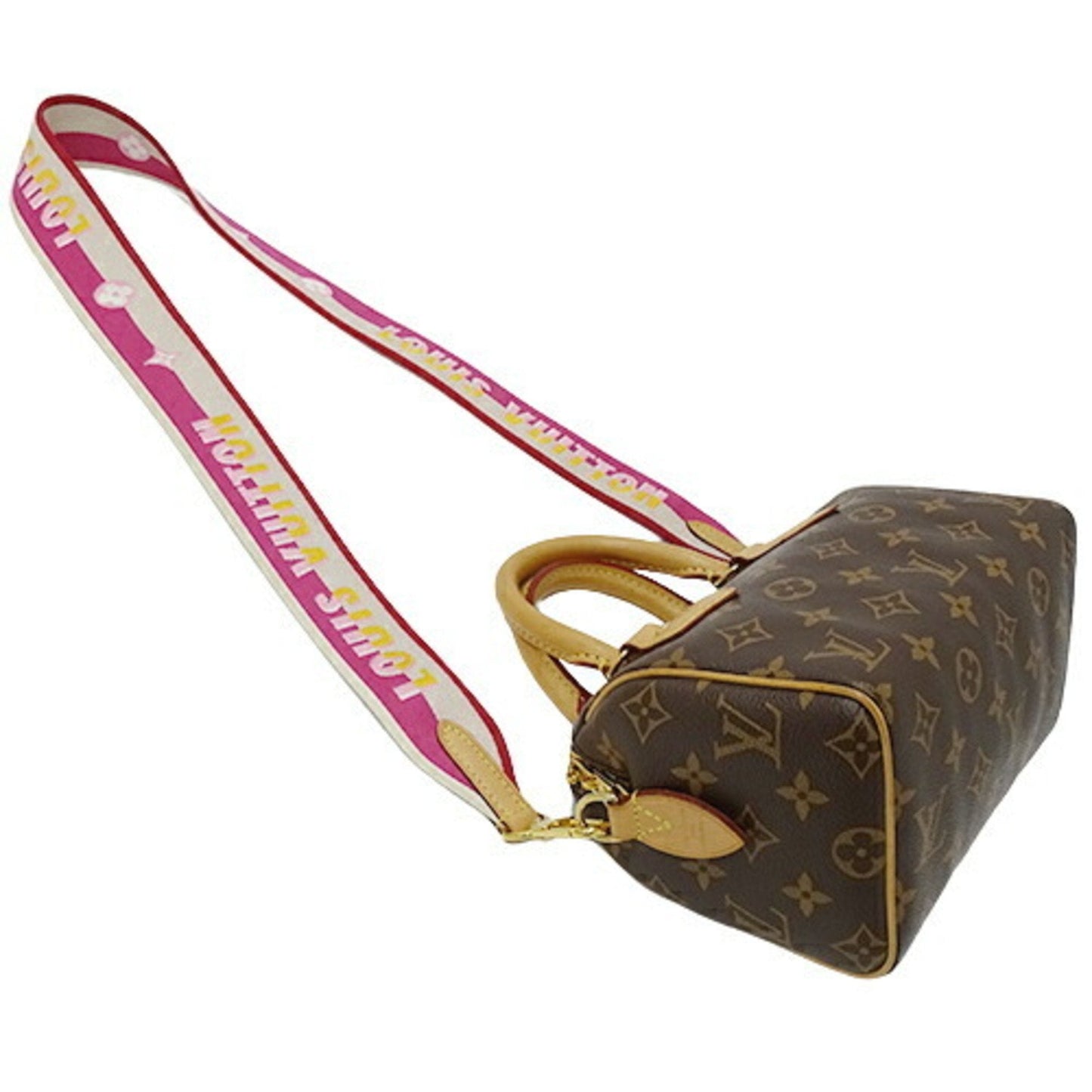 LOUIS VUITTON Bag Monogram Women's Handbag Shoulder 2way Speedy Bandouliere 20 Fuchsia M45948 Brown