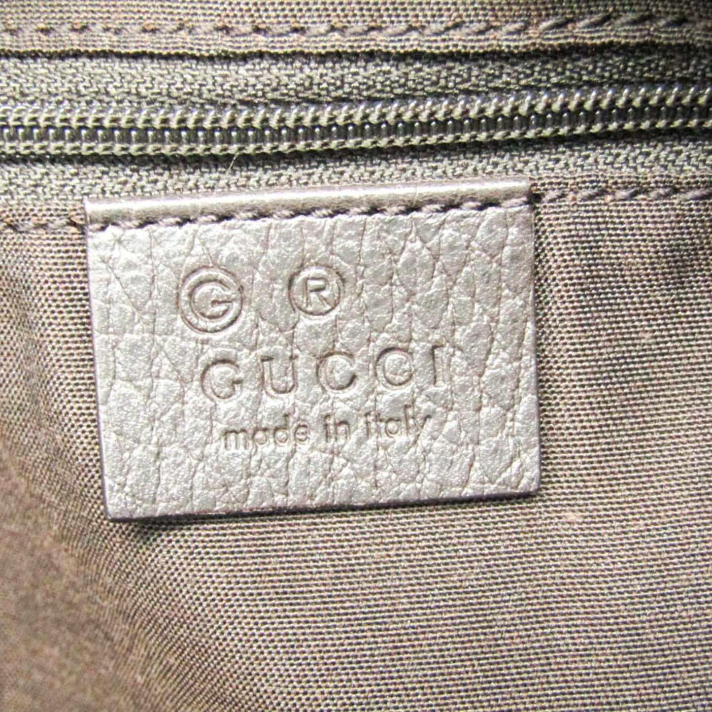 Gucci Diamante Beige Brown Canvas Leather Tote Bag ( )