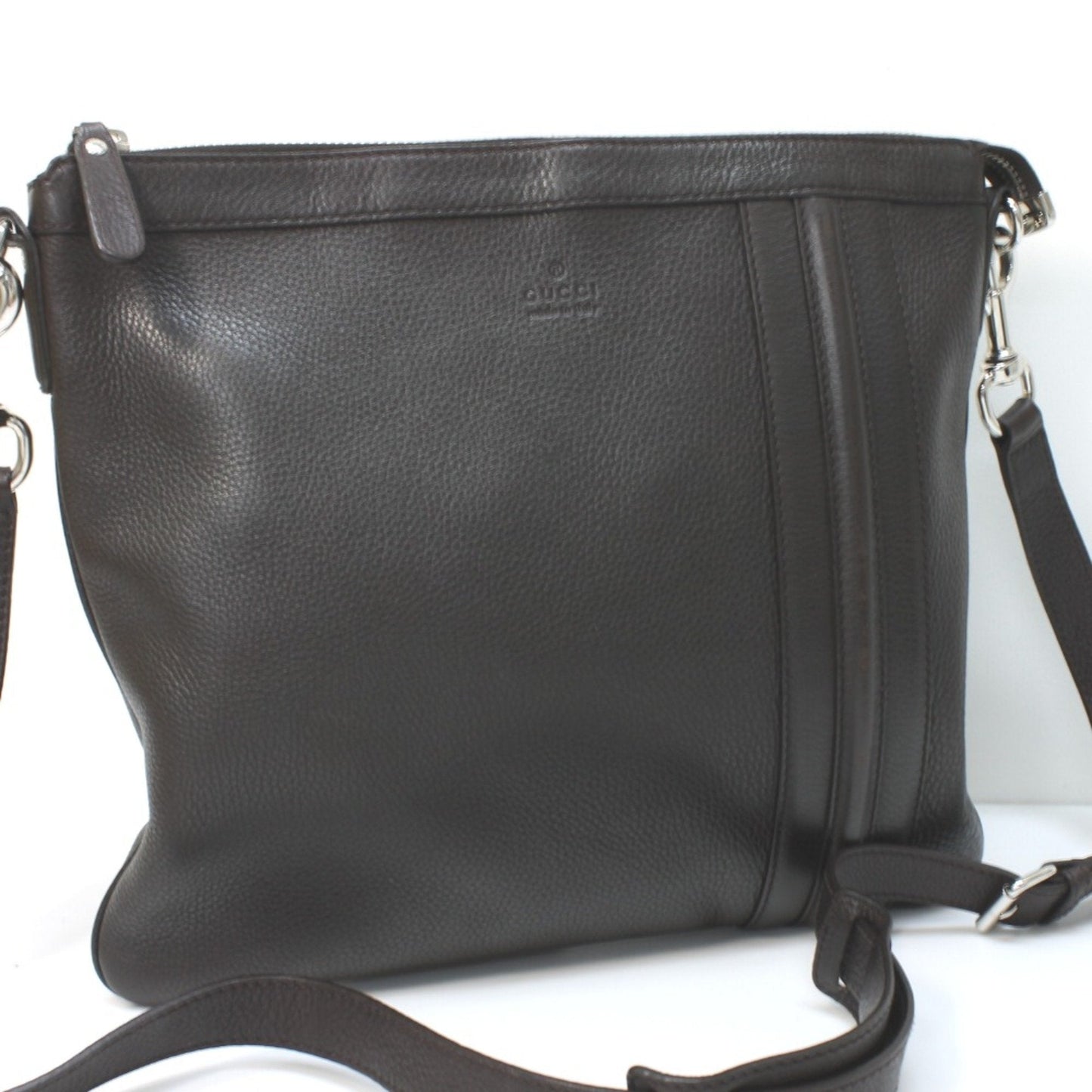 Gucci Brown Leather Shoulder Bag ( )