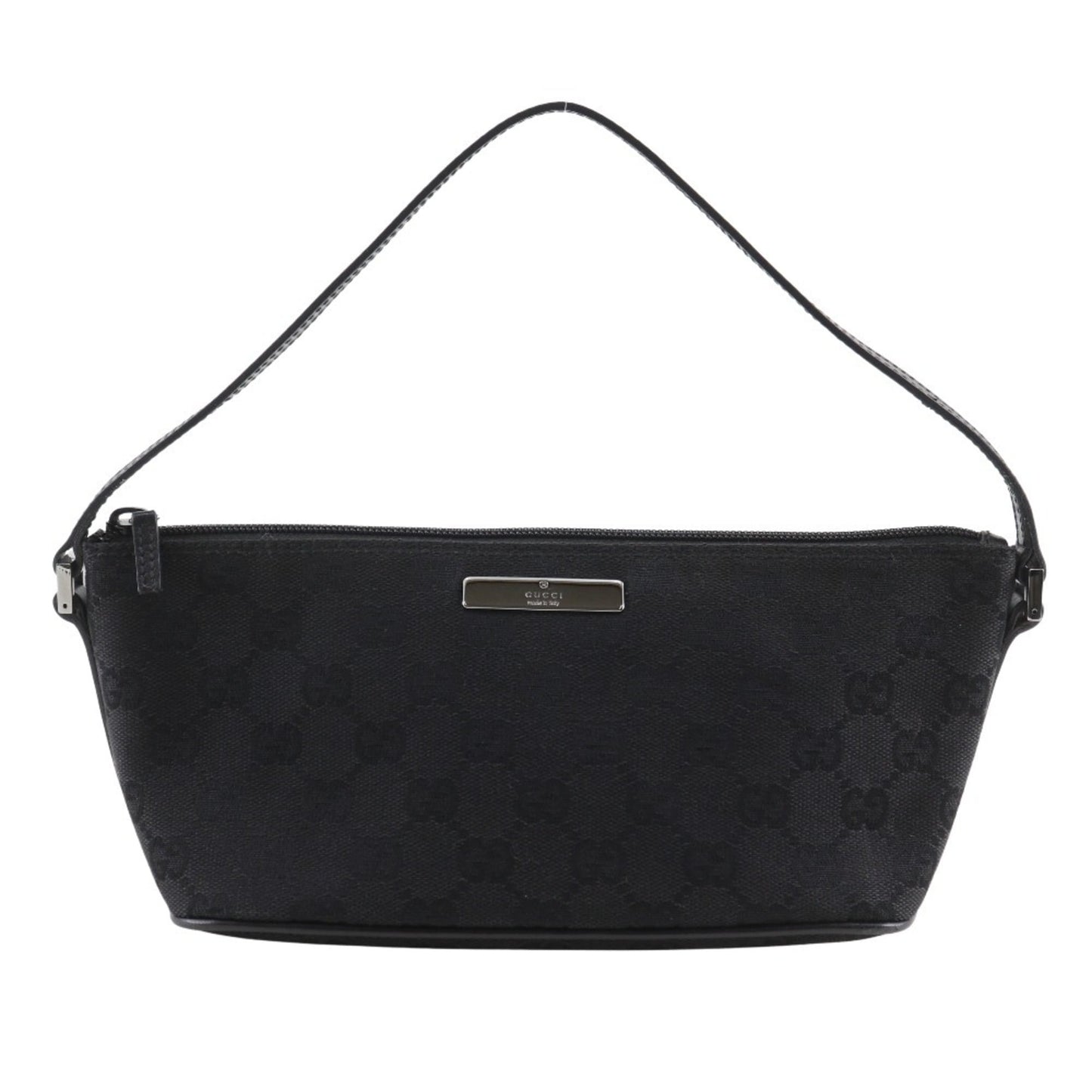 Gucci Black Gg Canvas Pouch ( )