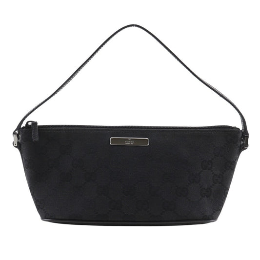Gucci Black Gg Canvas Pouch ( )