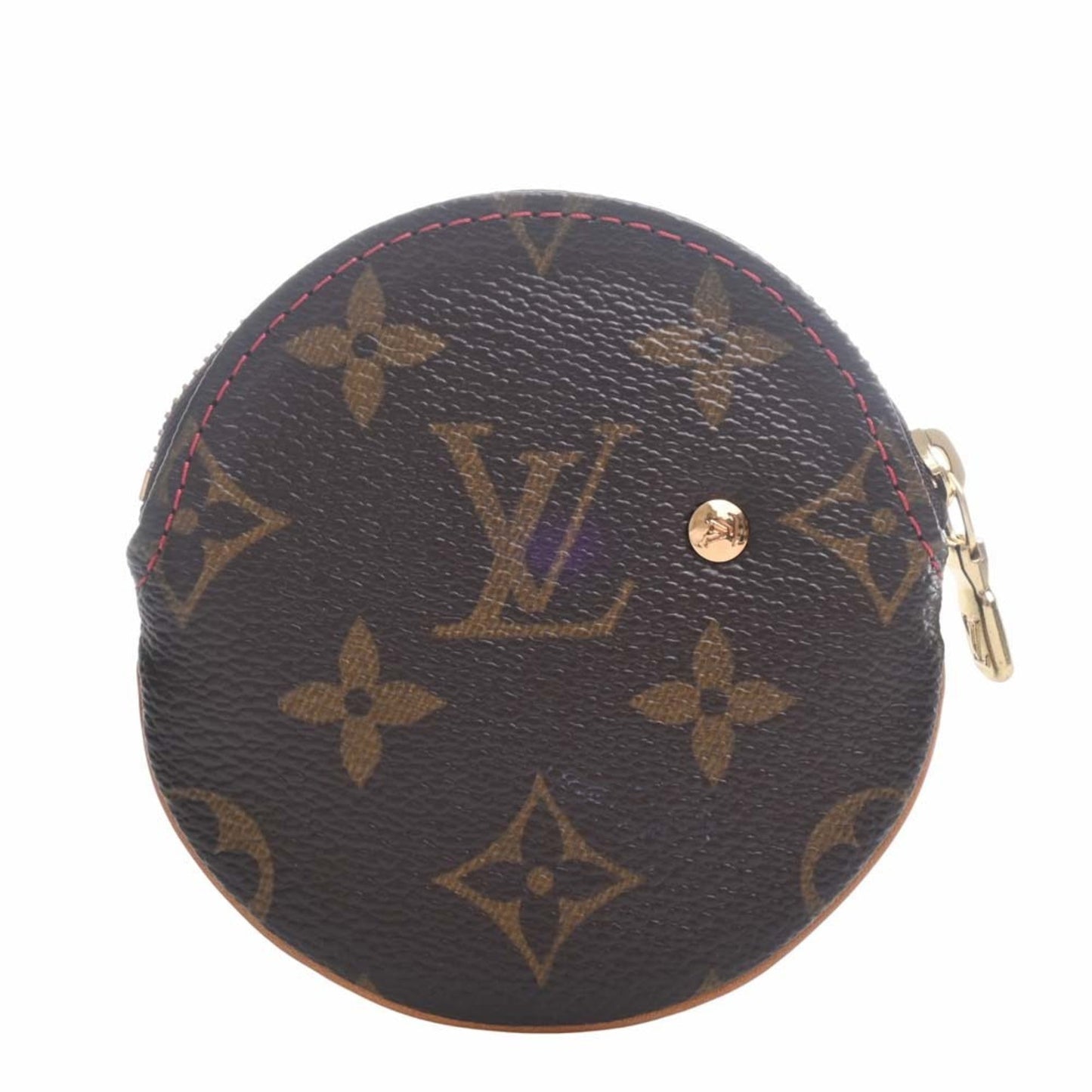 LOUIS VUITTON Monogram Cherry Portomone Ron Coin Case M95043 Brown Ladies