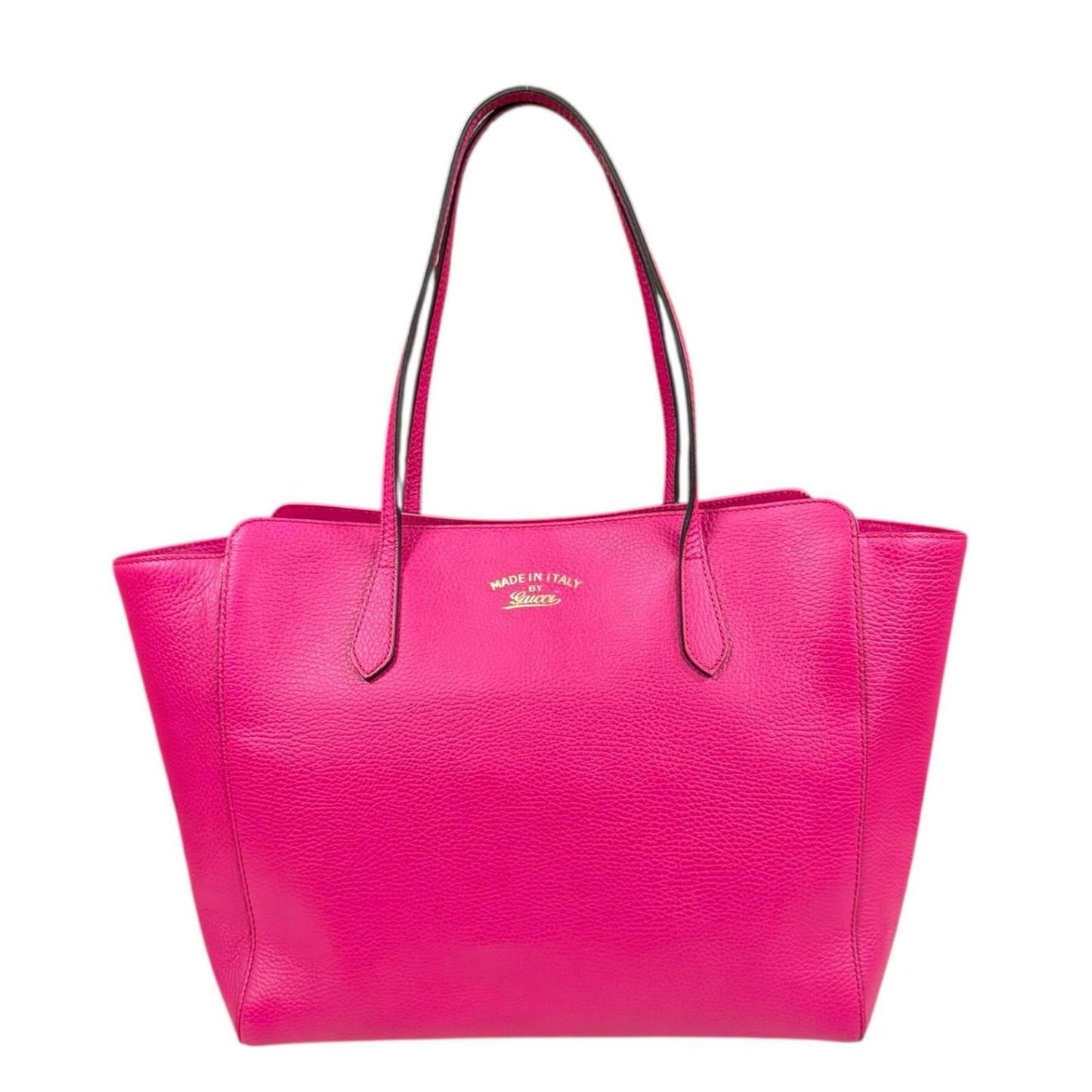 Gucci Gucci Swing Pink Leather Tote Bag ( )