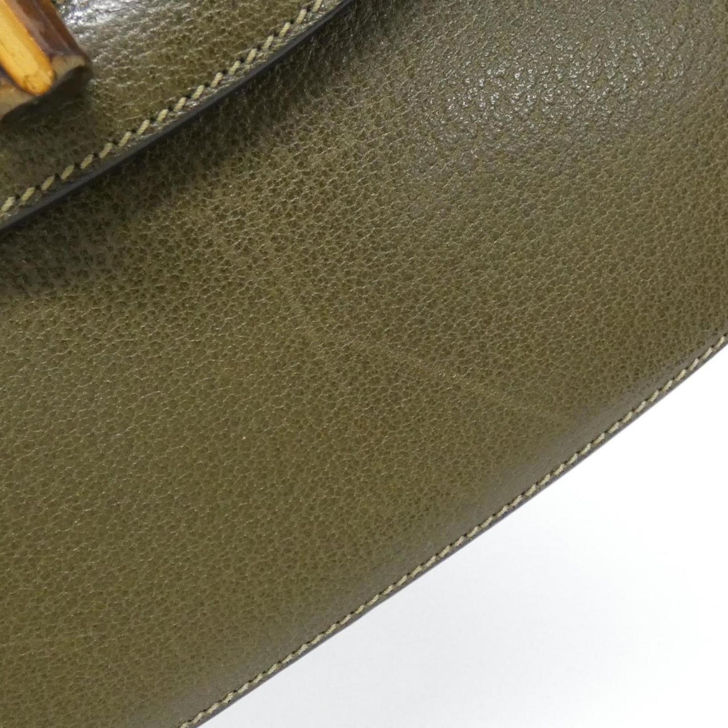 Gucci Khaki Leather Handbag ( )
