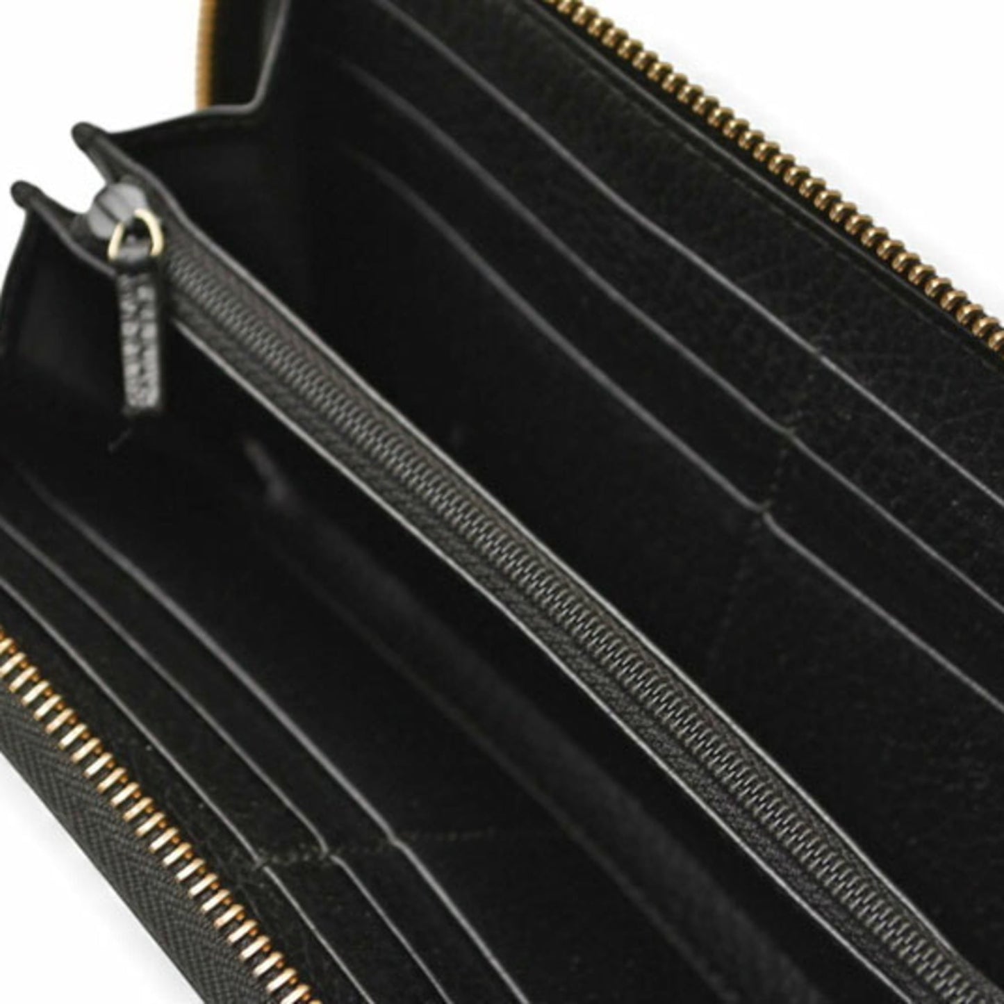 Gucci Black Leather Long Wallet (Bi-Fold) ( )