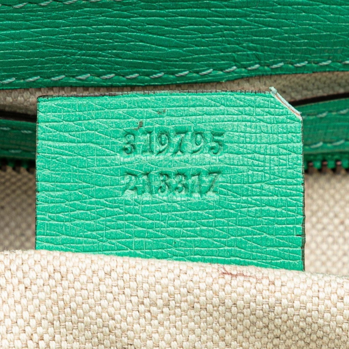 Gucci Green Leather Handbag Shoulder Bag ( )