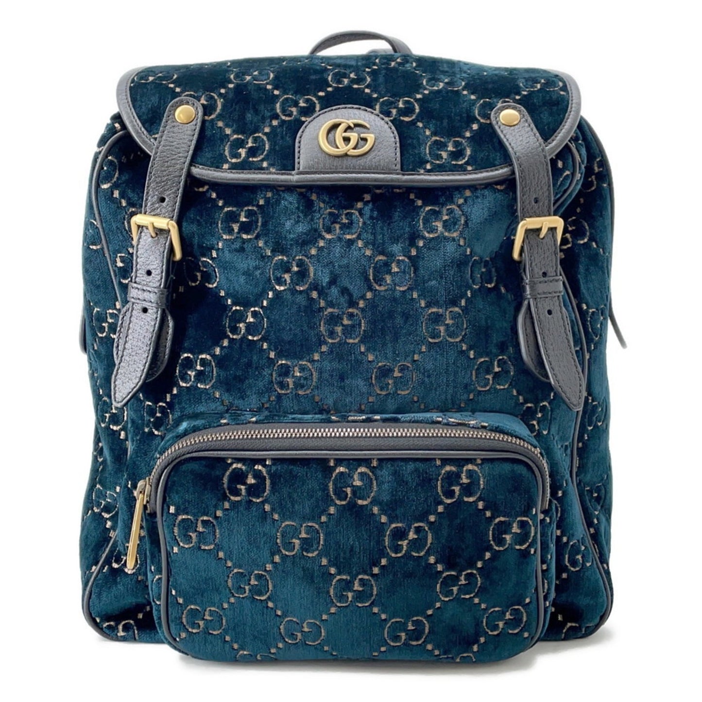 Gucci Blue Velvet Backpack ( )