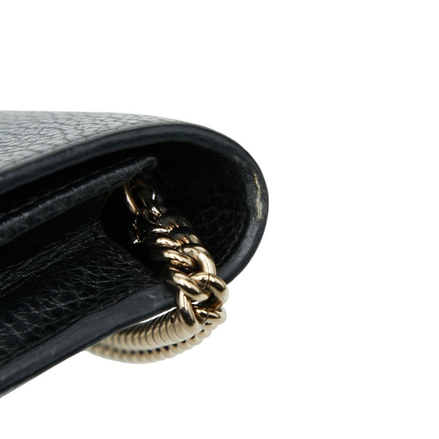 Gucci Black Leather Shoulder Bag ( )