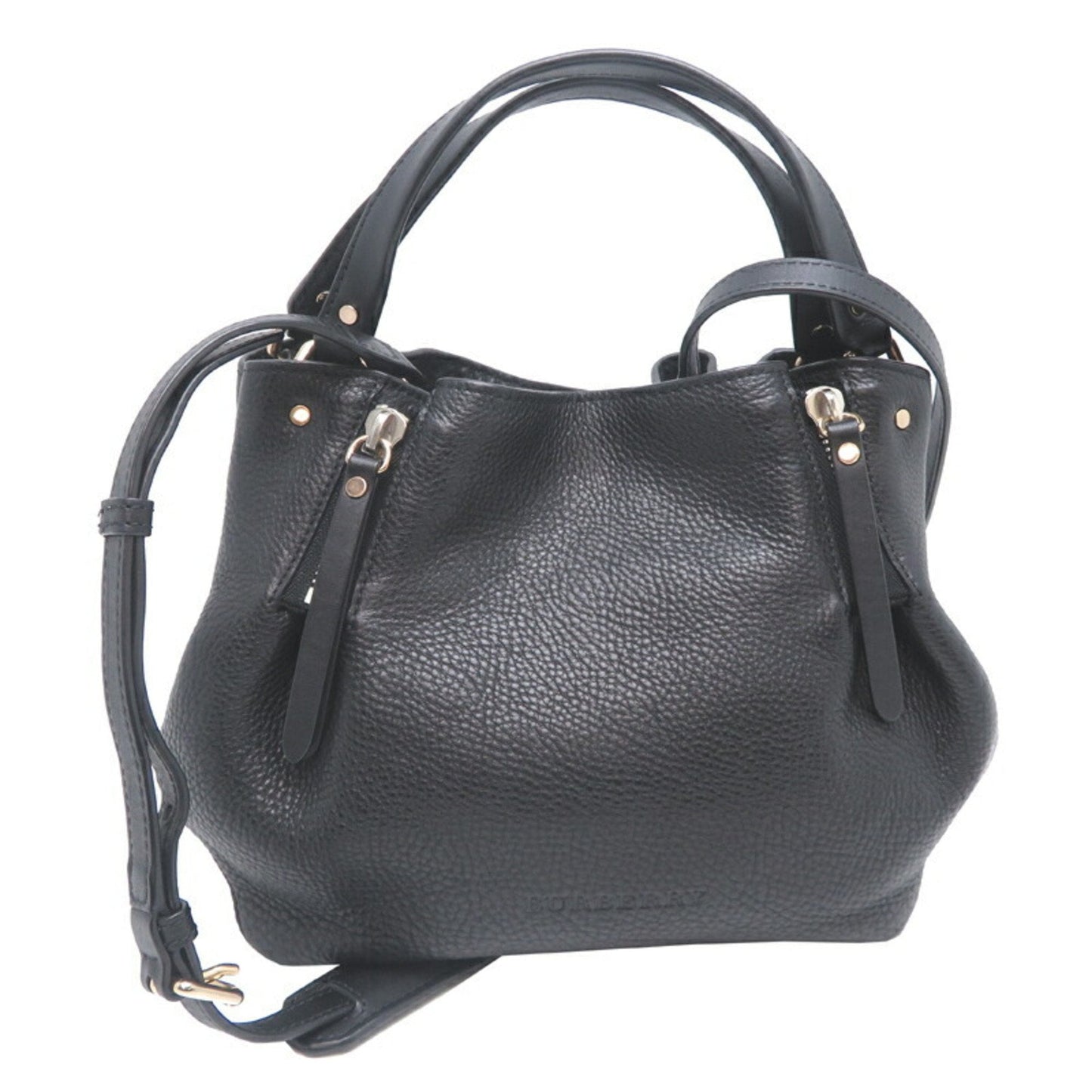Burberry Black Leather Shoulder Bag ( )