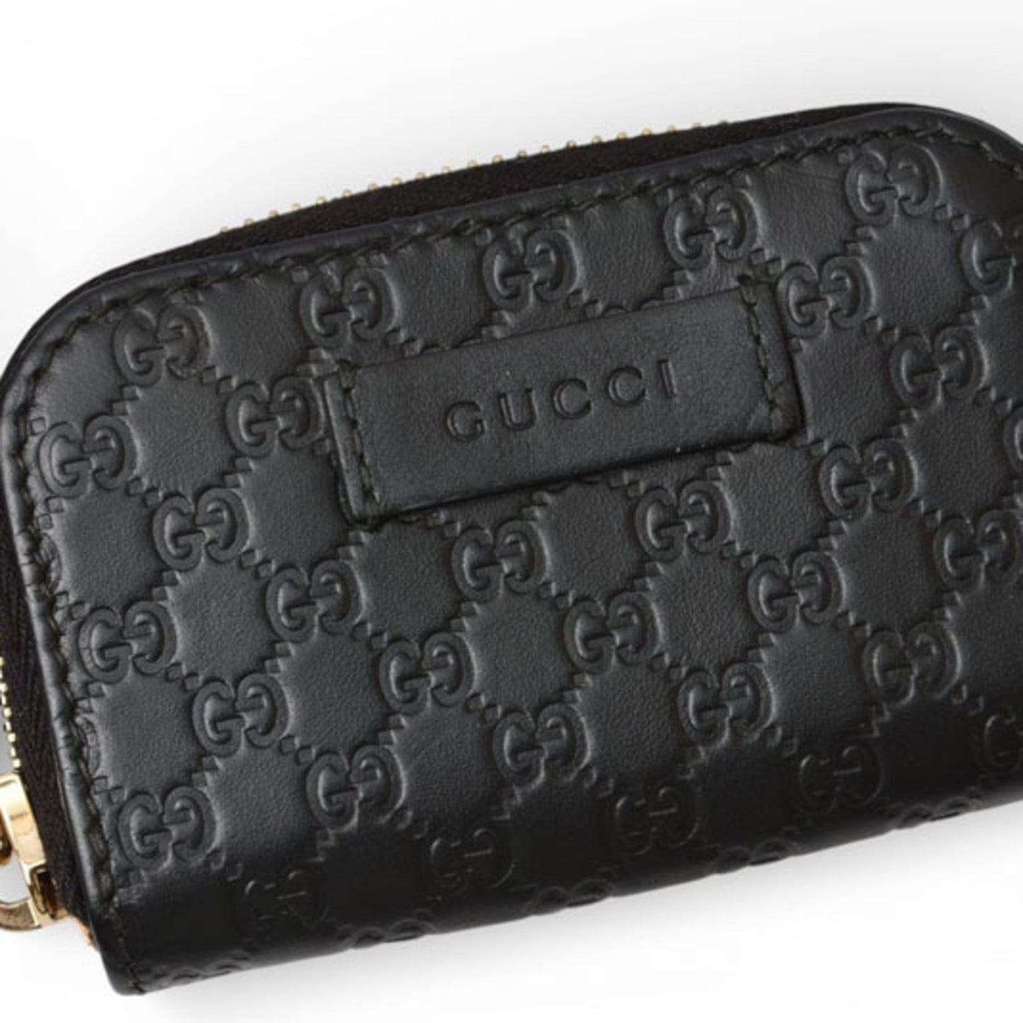 Gucci Black Leather Coin Purse/Coin Case ( )