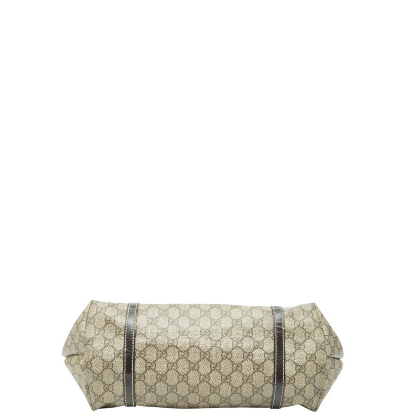 Gucci Beige Brown Pvc Leather Tote Bag ( )