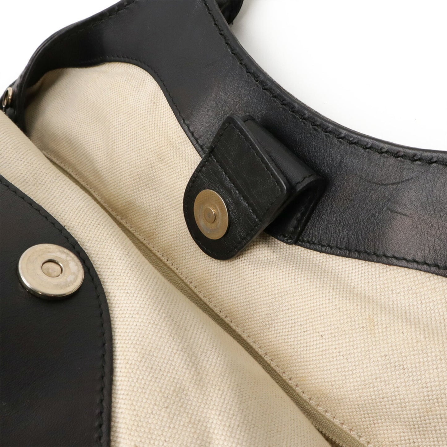 Gucci Sukey Black Gg Canvas Leather Handbag Tote Bag ( )