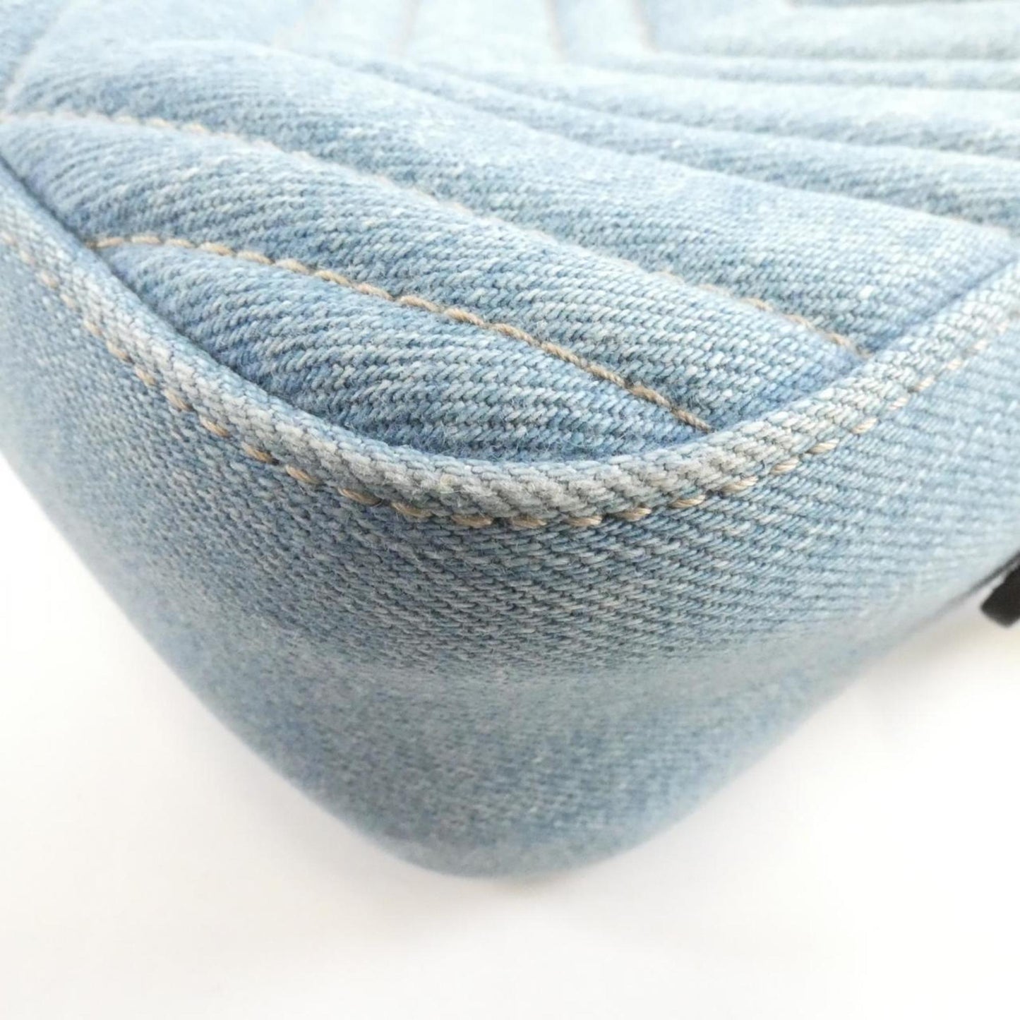 Gucci Blue Denim Shoulder Bag ( )