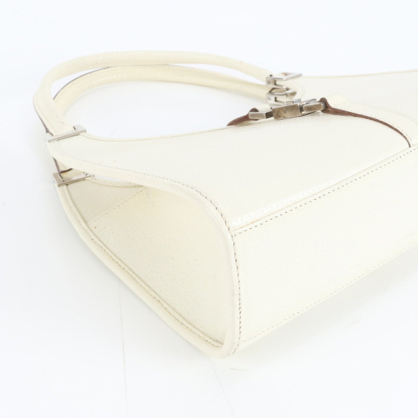 Gucci Ivory Leather Tote Bag ( )
