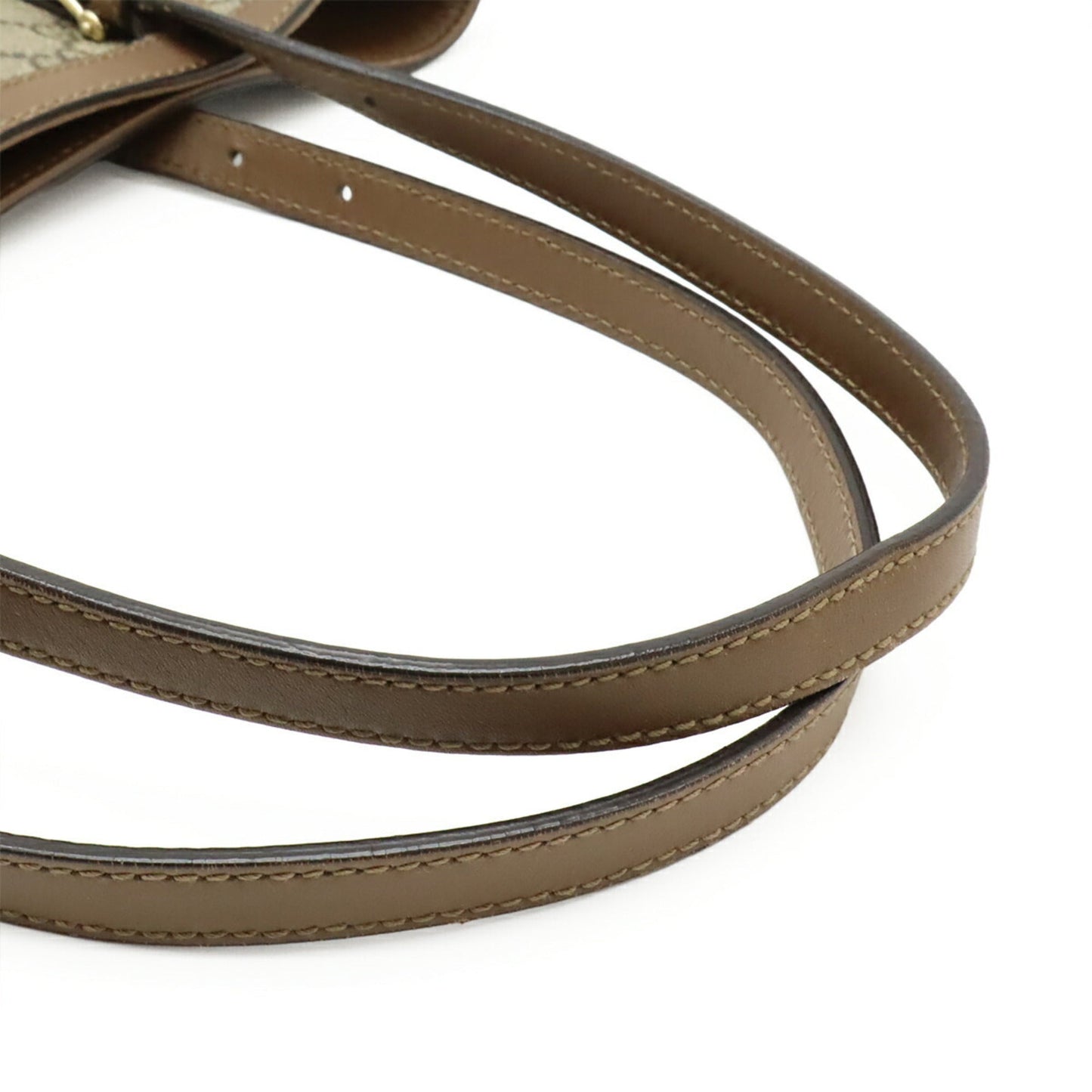 Gucci Brown Khaki Gg Supreme Shoulder Bag Tote Bag ( )