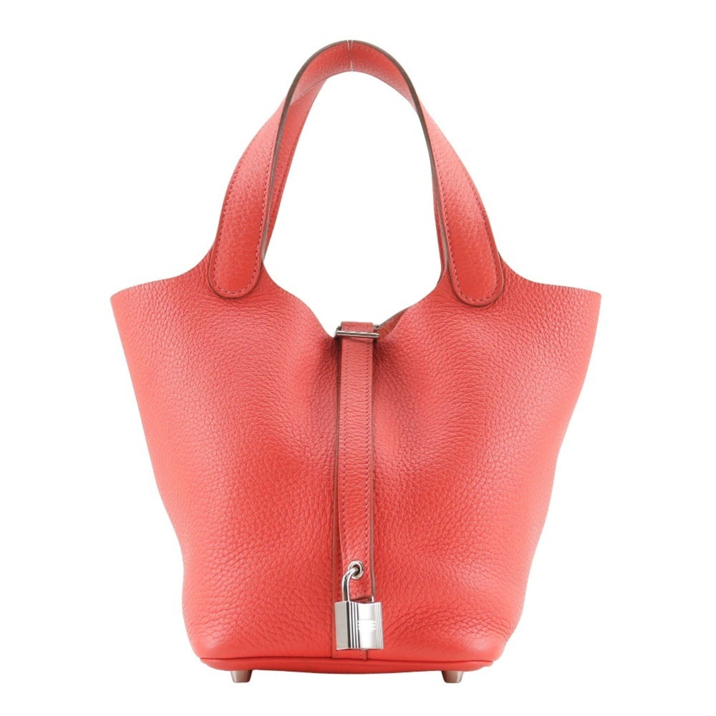 Hermes Picotin Pink Taurillon Clemence Leather Handbag ( )